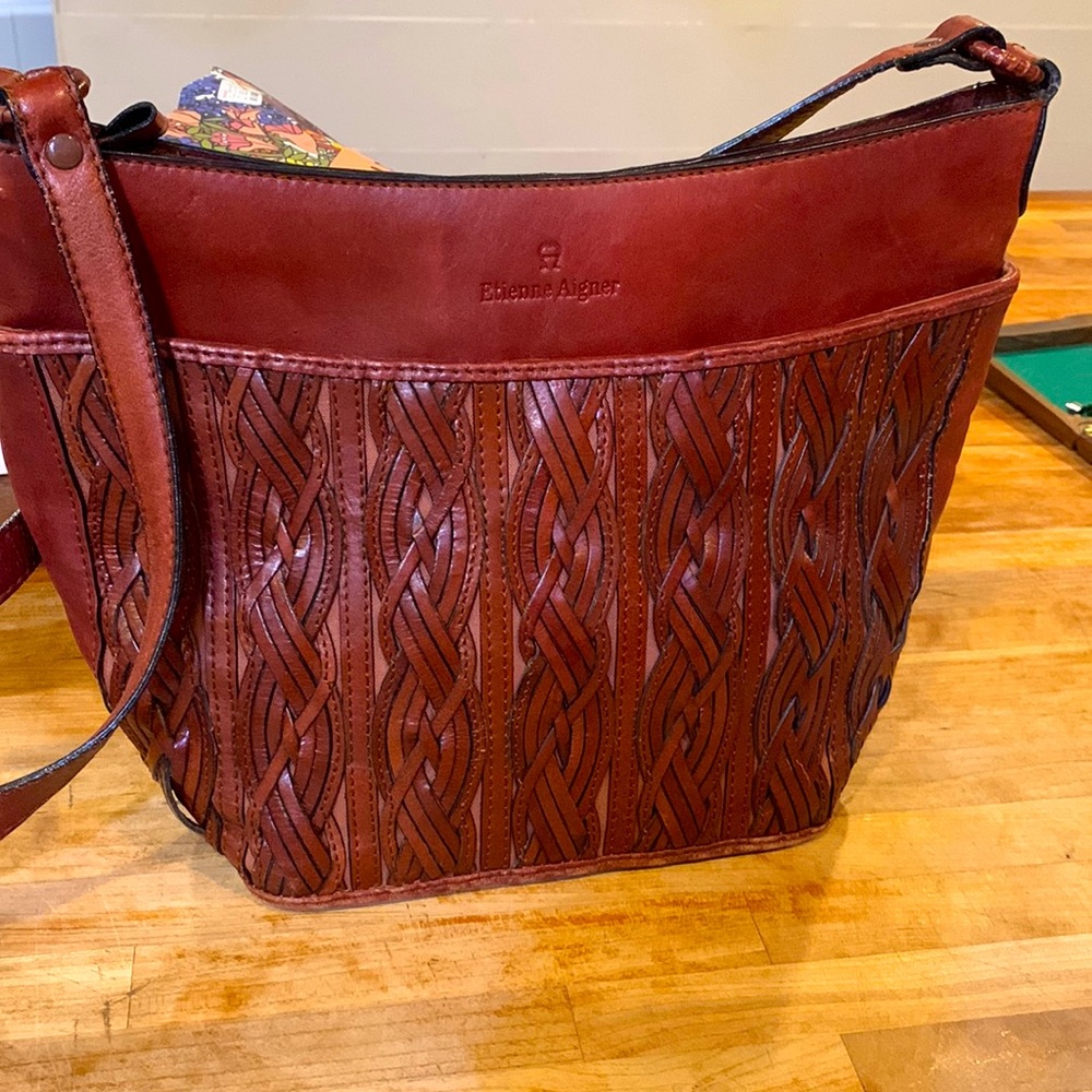 Vintage Etienne Woven leather Crossbody